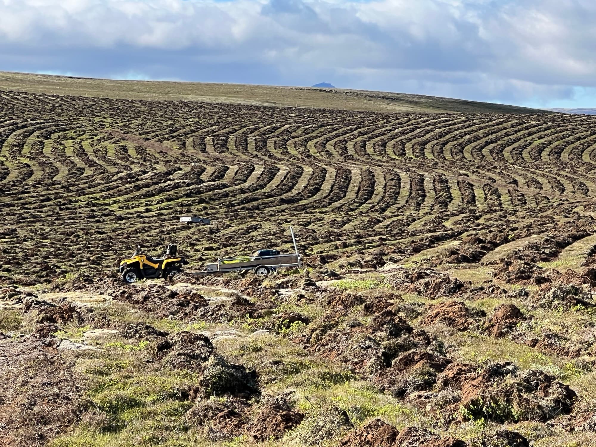 Jarðunnið land tilbúið til gróðursetningar